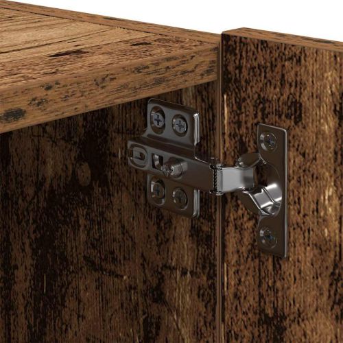 TV стенен шкаф 2 pcs Старо дърво 80 x 35 x 31 cm