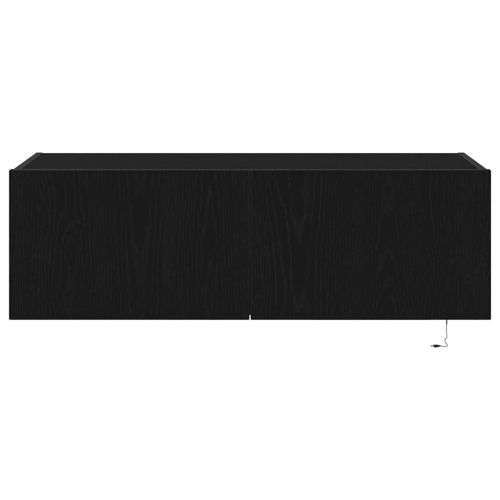 TV стенен шкаф 2 pcs Черния дъб 100 x 35 x 31 cm