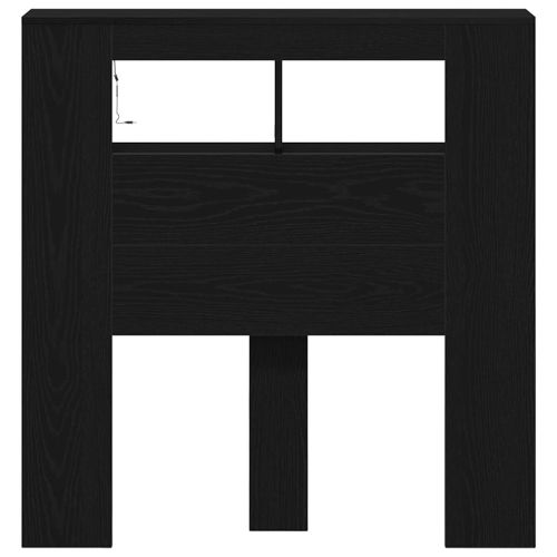 LED глава Черния дъб 100 x 18,5 x 103,5 см Инженерно дърво