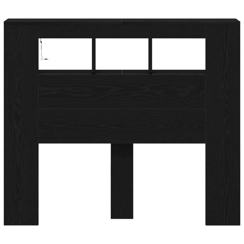 LED глава Черния дъб 120 x 18,5 x 103,5 см Инженерно дърво