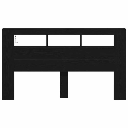 LED глава Черния дъб 180 x 18,5 x 103,5 см Инженерно дърво