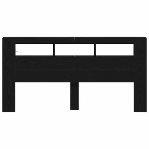 LED глава Черния дъб 200 x 18,5 x 103,5 см Инженерно дърво