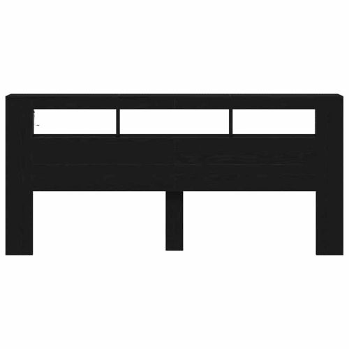 LED глава Черния дъб 220 x 18,5 x 103,5 см Инженерно дърво