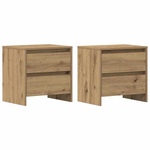 Нощен шкаф 2 pcs Дъб 45 x 34 x 44,5 см Инженерно дърво