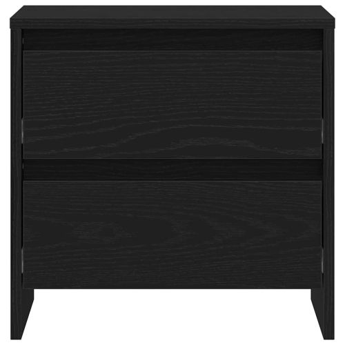 Нощен шкаф 2 pcs Черния дъб 45 x 34 x 44,5 см Инженерно дърво