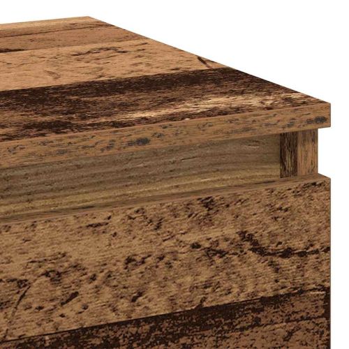 Нощен шкаф 2 pcs Старо дърво 40 x 35 x 50 см Инженерно дърво