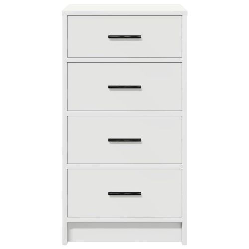 Служебен шкаф с чекмедже Бяло 40 x 41 x 75 см Инженерно дърво