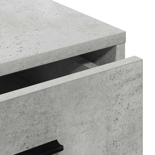 Служебен шкаф Бетонно сиво 40 x 41 x 75 см Инженерно дърво