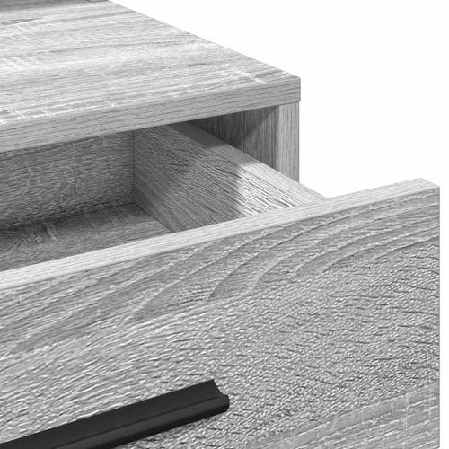 Тоалетка с чекмедже Сив Сонома 79 x 41 x 135 см Инженерно дърво