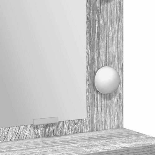 Тоалетка с чекмедже Сив Сонома 79 x 41 x 135 см Инженерно дърво