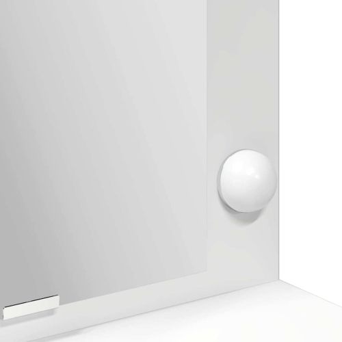 Тоалетка с рафт Бяло 100 x 41 x 135 см Инженерно дърво