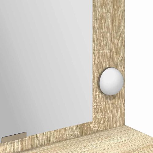 Тоалетка с рафт Сонома дъб 100 x 41 x 135 см Инженерно дърво