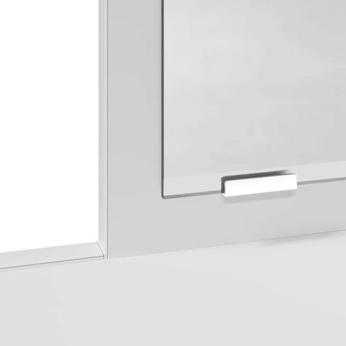 Тоалетка с чекмедже Бяло 79 x 41 x 140 см Инженерно дърво