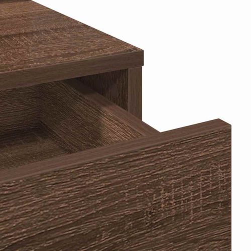 Тоалетка с чекмедже Кафяв дъб 79 x 41 x 140 см Инженерно дърво