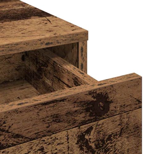 Тоалетка с рафт Старо дърво 79 x 41 x 140 см Инженерно дърво