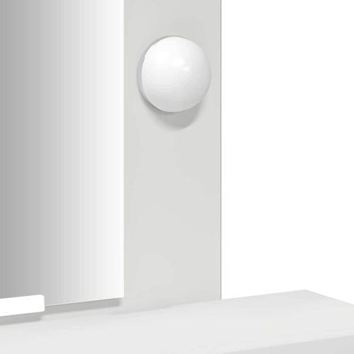 Тоалетка с чекмедже Бяло 50 x 41 x 140 см Инженерно дърво