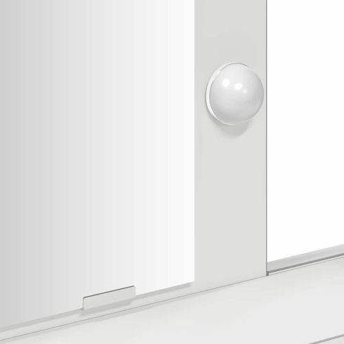 Тоалетка с чекмедже Бяло 79 x 41 x 140 см Инженерно дърво