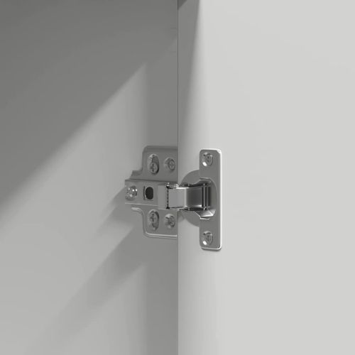 Тоалетка със съхранение Бяло 102 x 33 x 135 см Инженерно дърво