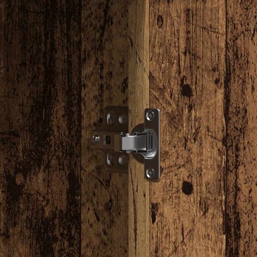 Тоалетка с врата Кафяво 102 x 33 x 135 см Инженерно дърво