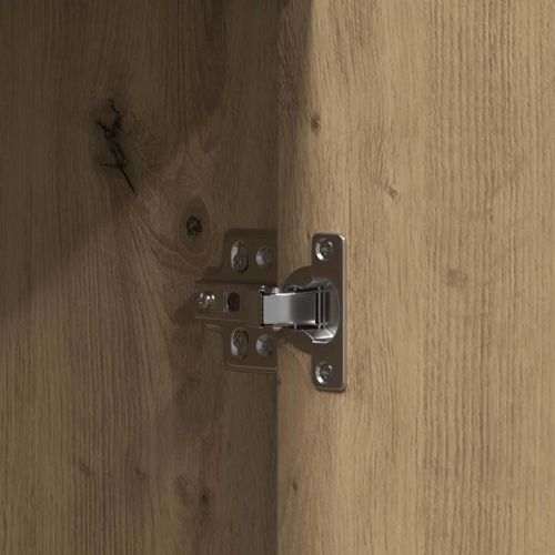 Тоалетка с врата Кафяво 102 x 33 x 135 см Инженерно дърво