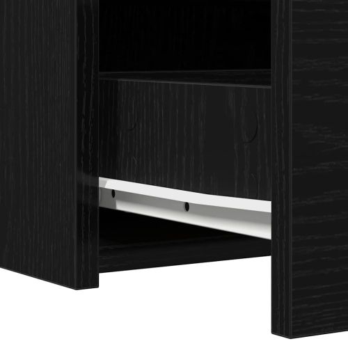 Тоалетка с чекмедже Черно 83 x 40 x 70 см Инженерно дърво