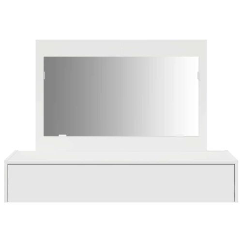 Тоалетка с чекмедже Бяло 100 x 40 x 70 см Инженерно дърво