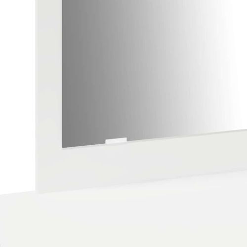 Тоалетка с чекмедже Бяло 100 x 40 x 70 см Инженерно дърво