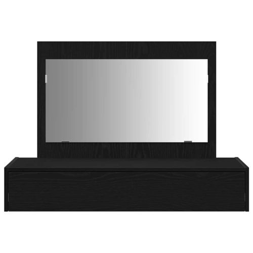 Тоалетка с чекмедже Черно 100 x 40 x 70 см Инженерно дърво