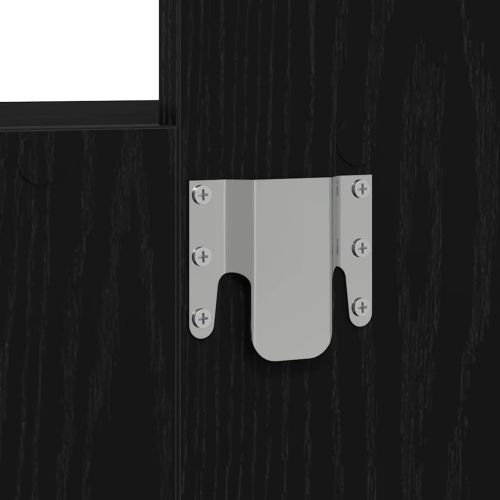 Тоалетка с чекмедже Черно 60 x 40 x 70 см Инженерно дърво