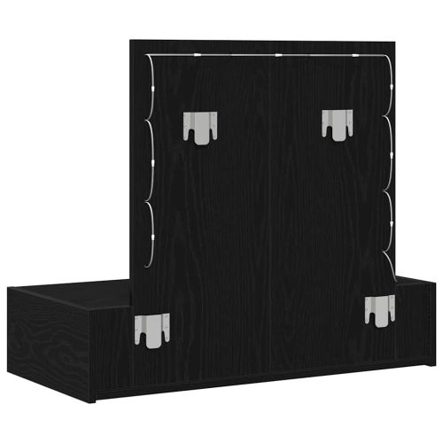 Тоалетка с чекмедже Черно 83 x 40 x 70 см Инженерно дърво