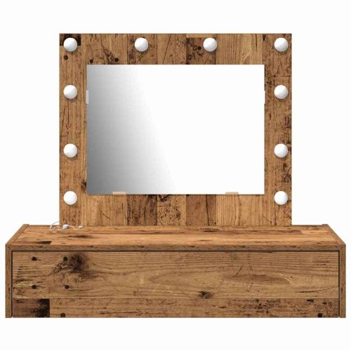 Тоалетка с чекмедже Кафяво 83 x 40 x 70 см Инженерно дърво