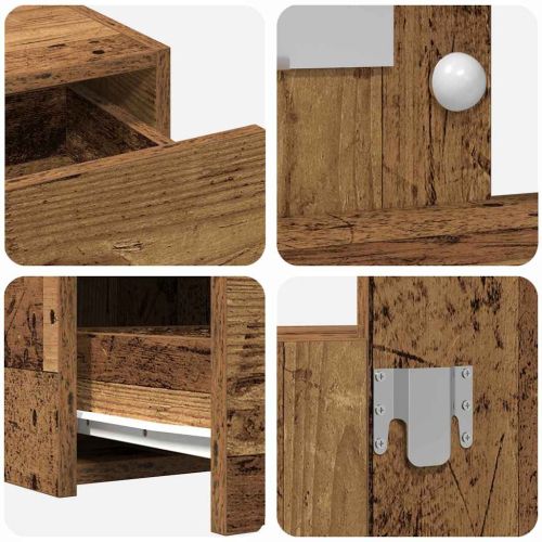 Тоалетка с чекмедже Кафяво 83 x 40 x 70 см Инженерно дърво