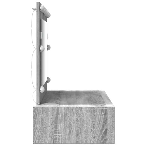 Тоалетка с чекмедже Сив 100 x 40 x 70 см Инженерно дърво