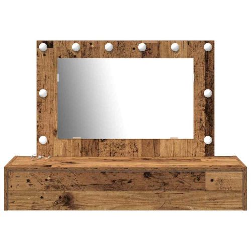 Тоалетка с чекмедже Кафяво 100 x 40 x 70 см Инженерно дърво