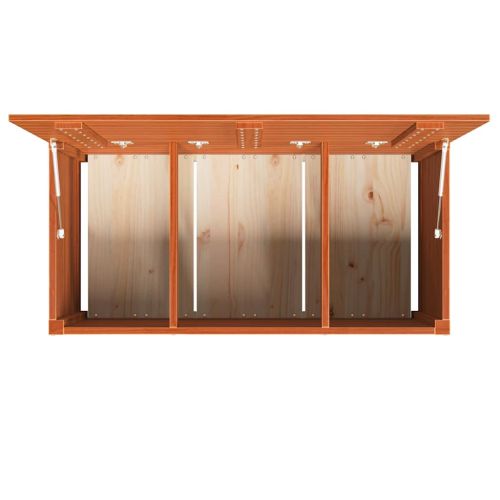 Кутия за съхранение със съхранение Кафяво с восъчно покритие