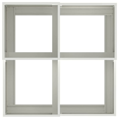 Градинска саксия Бяло 100 x 100 x 48 см Стомана