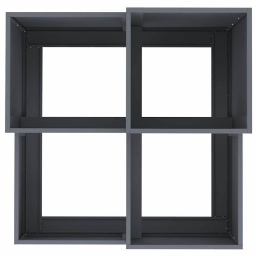 Градинска саксия Антрацит 100 x 100 x 60 см Стомана