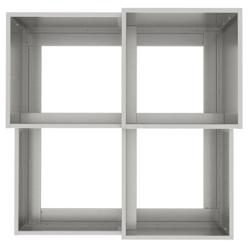 Градинска саксия Сребрист 100 x 100 x 60 см Неръждаема стомана