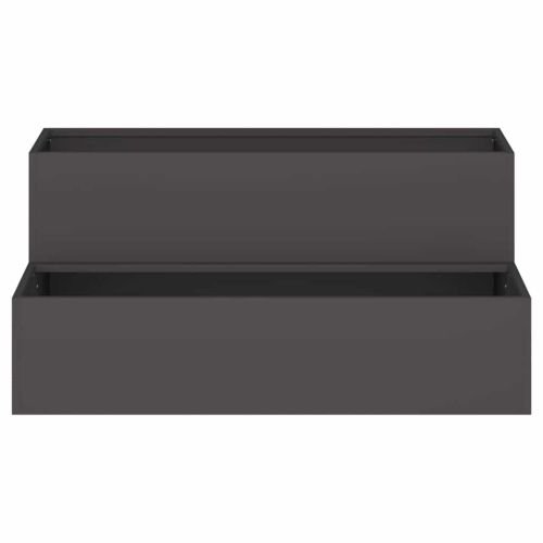 Градинска саксия Черно 100 x 60 x 45 см