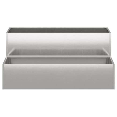 Градинска саксия Сребрист 100 x 60 x 45 см Неръждаема стомана