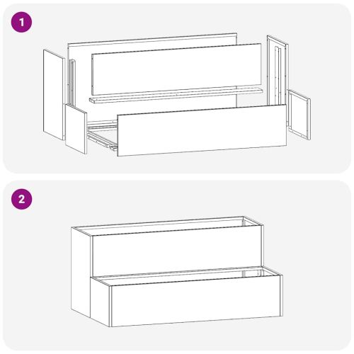Градинска саксия Сребрист 100 x 60 x 45 см Неръждаема стомана