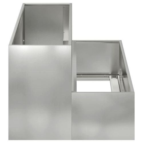 Градинска саксия Сребрист 100 x 60 x 45 см