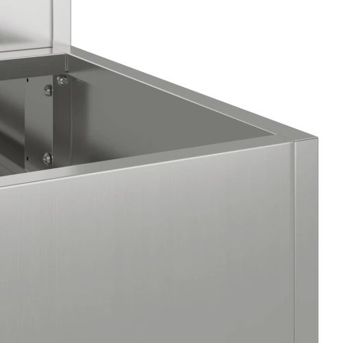 Градинска саксия Сребрист 100 x 60 x 45 см