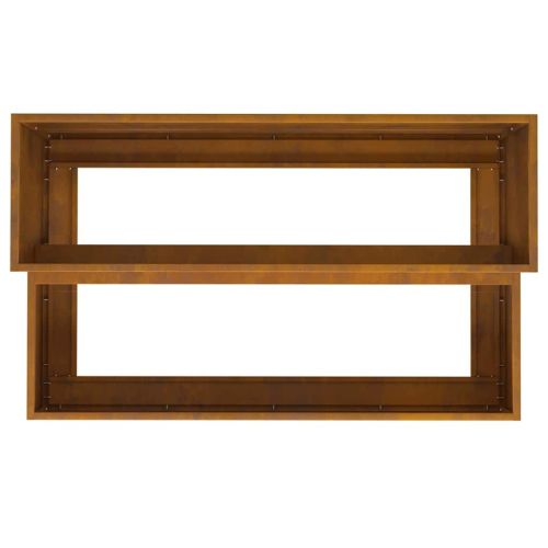 Градинска саксия Ръждясало 100 x 60 x 45 см Патинираща стомана