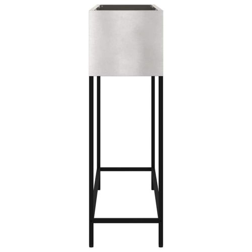 Повдигната градинска саксия Сребрист 100 x 26 x 82 см