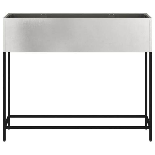 Повдигната градинска саксия Сребрист 100 x 26 x 82 см