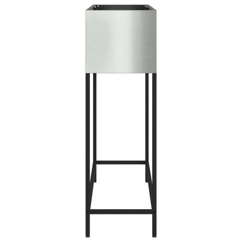 Повдигната градинска саксия Сребрист 100 x 26 x 82 см