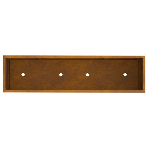 Повдигната градинска саксия Ръждясало 100 x 26 x 82 см Стомана