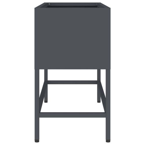 Повдигната градинска саксия Антрацит 60 x 26 x 45 см Стомана
