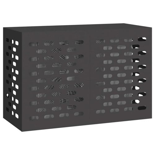 Покритие за климатик Черно 90 x 40 x 60 см Стомана